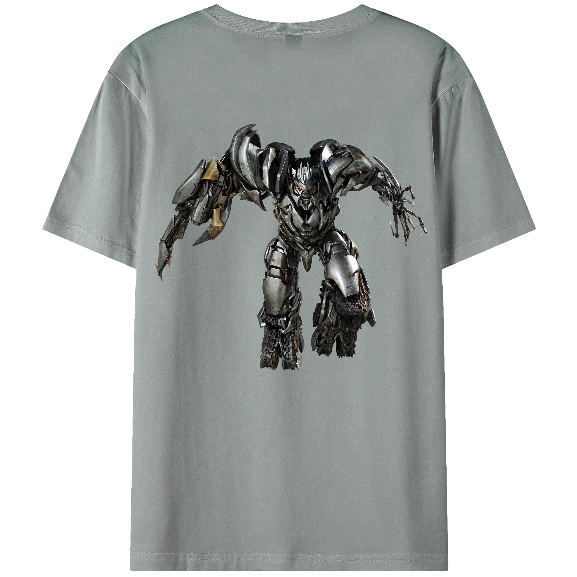 （画像用） Transformers トランスフォーマー 綿100％ メンズ半袖Tシャツ（バックプリント） 通気性